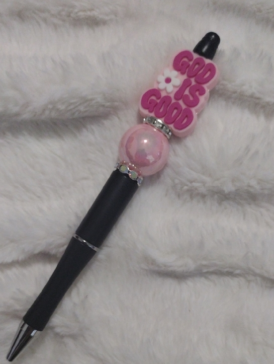 Handcrafted Other - God Is Good Pink Decorative Pen